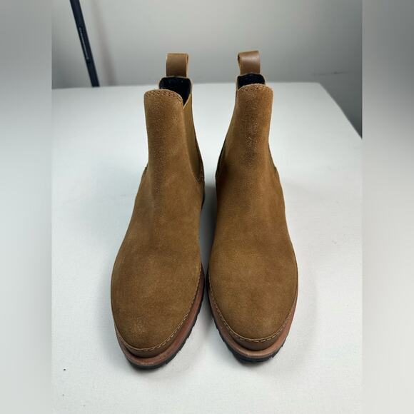 SOLUDOS PAIGE CHELSEA BOOT SUEDE CHESNUT SIZE 7 NWOB - Picture 4 of 8